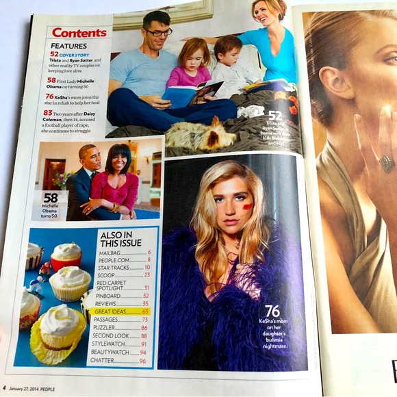 PEOPLE MAGAZINE JANUARY 27, 2014 MICHELLE OBAMA BACHELORETTE TRISTA & RYAN NEW - Picture 4 of 13